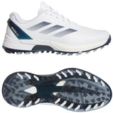 Adidas Adizero ZG 2026 Herren Golfschuhe, Weiß / Blau - Golflaedchen.de