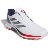 Adidas Adizero ZG Herren Golfschuhe 2026, Weiß / Blau / Rot - Golflaedchen.de