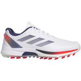 Adidas Adizero ZG Herren Golfschuhe 2026, Weiß / Blau / Rot - Golflaedchen.de