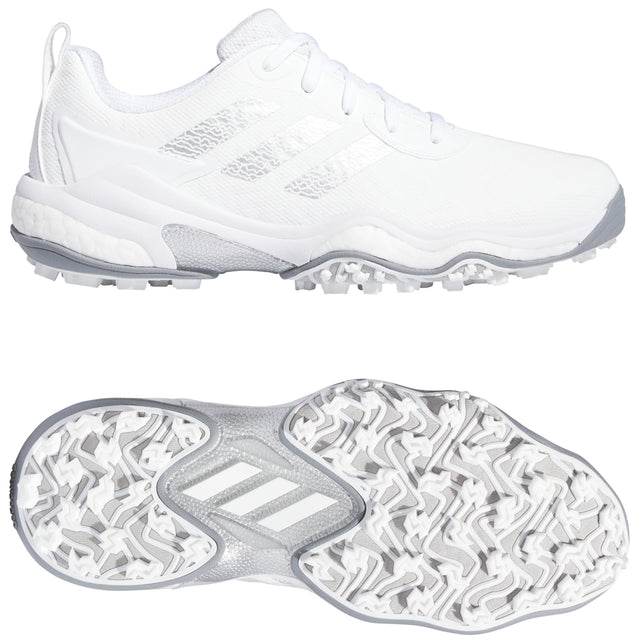 Adidas CodeChaos Herren Golfschuhe, Weiß / Silbergrau - Golflaedchen.de