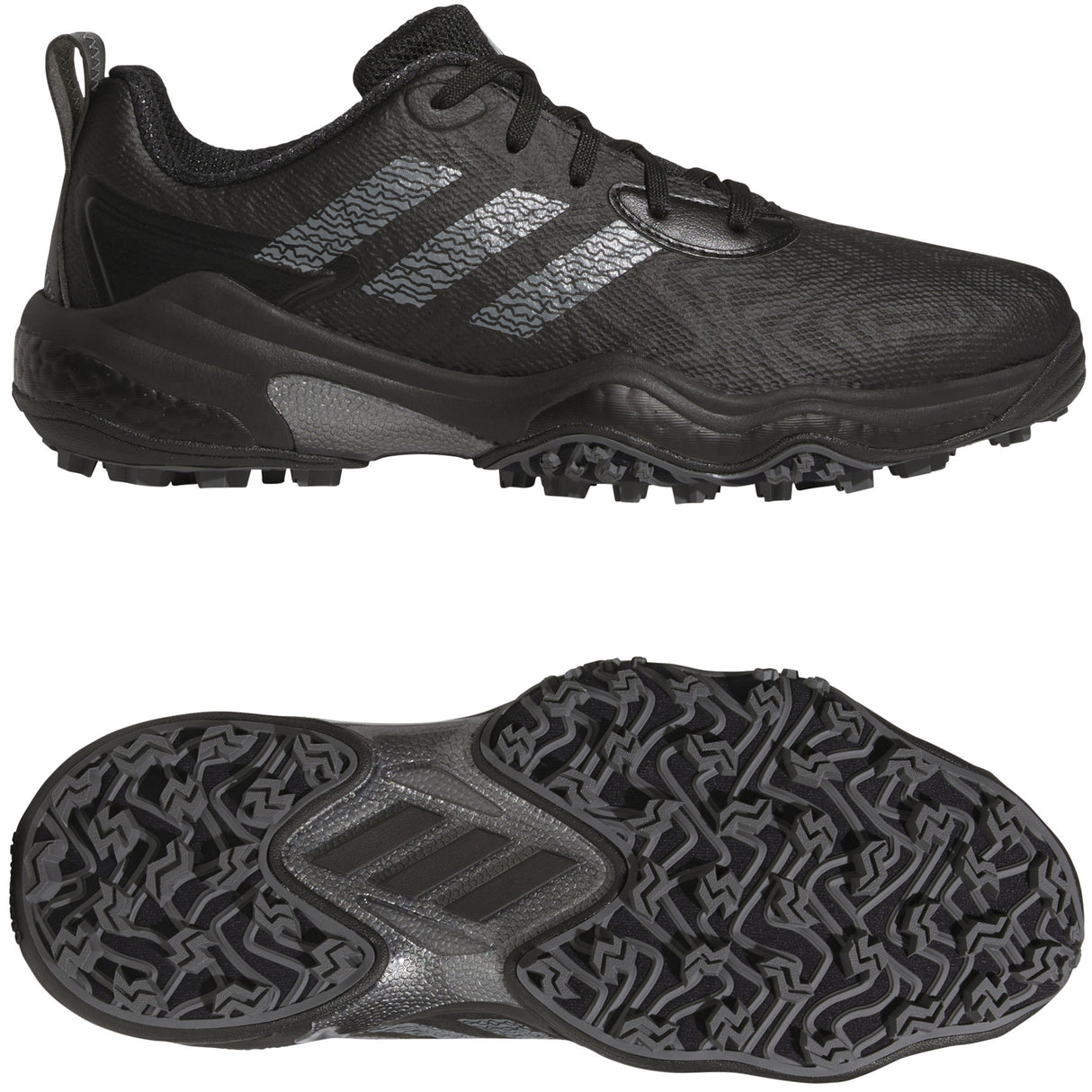 Adidas CodeChaos Herren Golfschuhe, Schwarz / Metallgrau - Golflaedchen.de