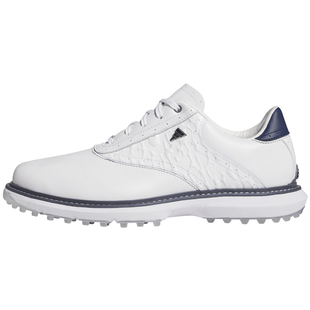 Adidas MC70 SL Spikeless Herren Golfschuhe, Weiß / Navy - Golflaedchen.de