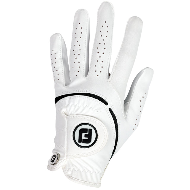FootJoy WeatherSof Golfhandschuh, Weiß, Damen - Rechts getragen - Golflaedchen.de
