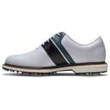FootJoy 2026 Premier Series Packard Herren Golfschuhe, Weiß / Navy - Golflaedchen.de
