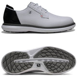 FootJoy 2026 Traditions SL Blucher Herren Golfschuhe, Weiß / Schwarz - Golflaedchen.de