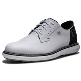 FootJoy 2026 Traditions SL Blucher Herren Golfschuhe, Weiß / Schwarz - Golflaedchen.de