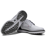FootJoy 2026 Traditions SL Blucher Herren Golfschuhe, Weiß / Schwarz - Golflaedchen.de