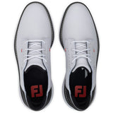 FootJoy 2026 Traditions SL Blucher Herren Golfschuhe, Weiß / Schwarz - Golflaedchen.de