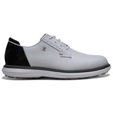FootJoy 2026 Traditions SL Blucher Herren Golfschuhe, Weiß / Schwarz - Golflaedchen.de