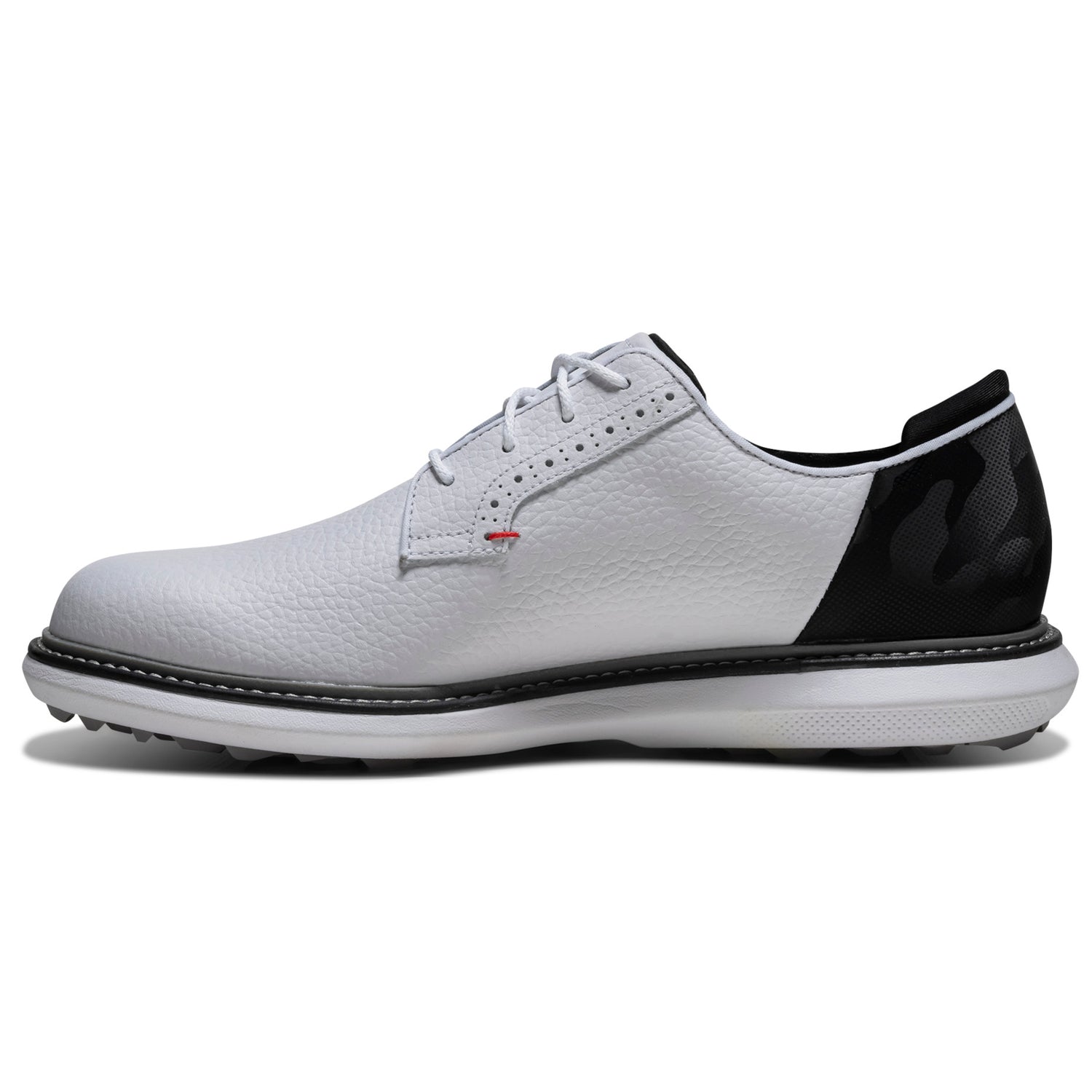 FootJoy 2026 Traditions SL Blucher Herren Golfschuhe, Weiß / Schwarz - Golflaedchen.de