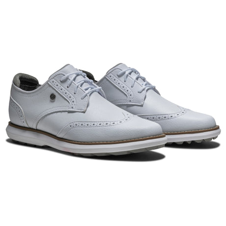 FootJoy 2026 Traditions Spikeless Damen Golfschuhe, Weiß - Golflaedchen.de