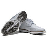 FootJoy 2026 Traditions Spikeless Damen Golfschuhe, Weiß - Golflaedchen.de