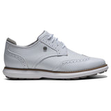 FootJoy 2026 Traditions Spikeless Damen Golfschuhe, Weiß - Golflaedchen.de