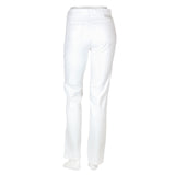 Alberto Golf Anja 3xDry Cooler Damen Golfhose, Weiß - Golflaedchen.de