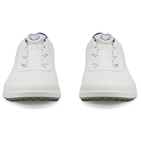 Ecco 2026 Core BOA Herren Golfschuhe, Weiß / Blau - Golflaedchen.de
