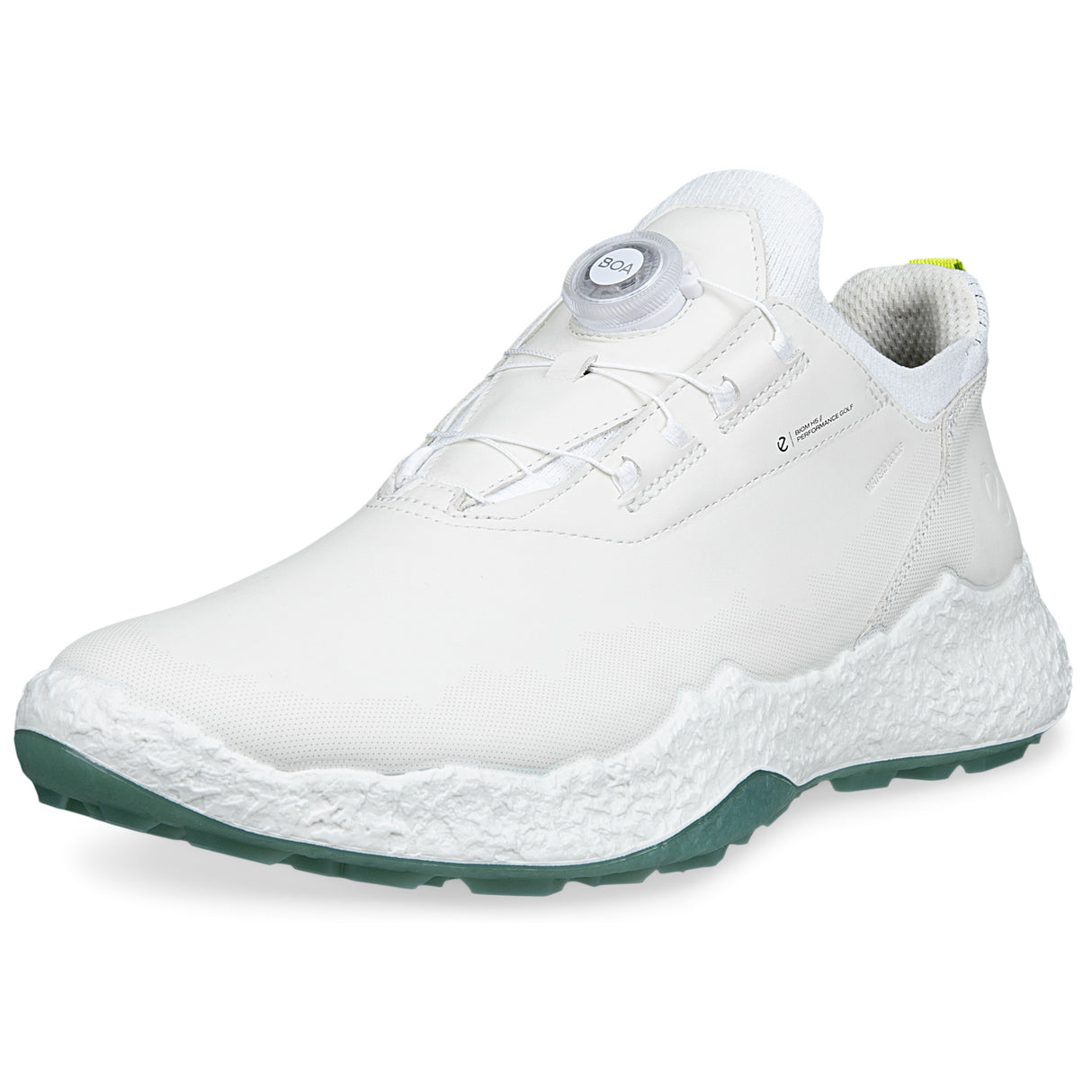Ecco 2026 Biom H5.2 BOA Herren Golfschuhe, Weiß / Grün - Golflaedchen.de