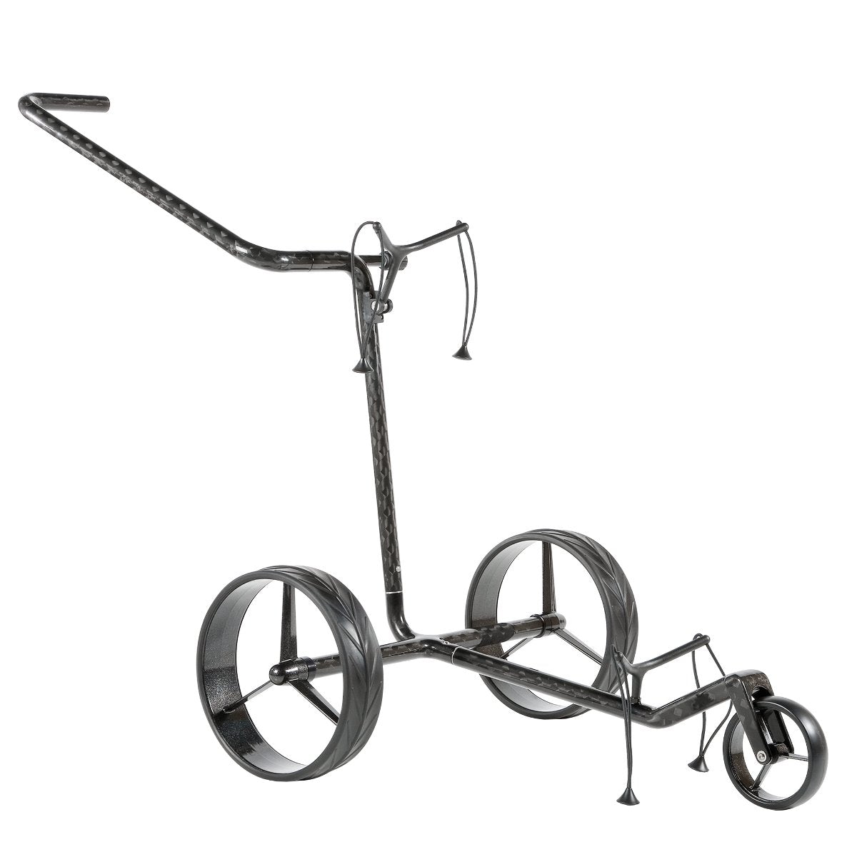 JuCad Carbon 3 - Rad Golftrolley, Schwarz / Carbon - Golflaedchen.de