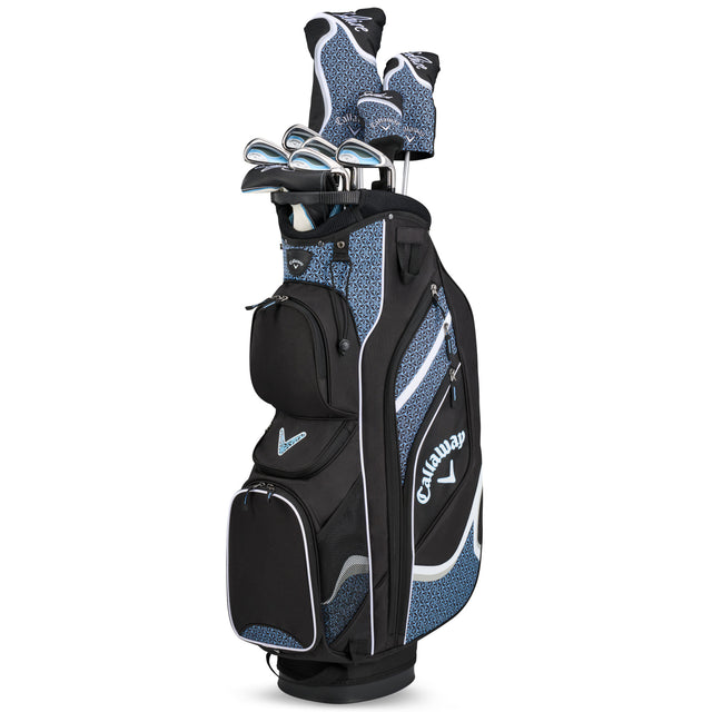 Callaway 2026 Solaire Damen Komplettset / Golfset, Blau / Schwarz, Rechtshand - Golflaedchen.de