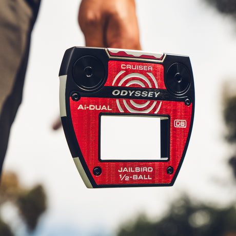 Odyssey Ai - DUAL Jailbird Cruiser 1/2 Ball Putter, DB, Linkshand - Golflaedchen.de