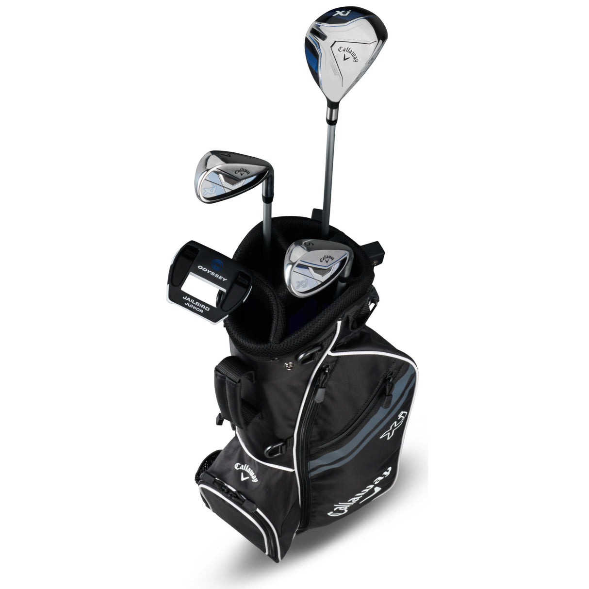 Callaway 2026 Junior Kinder Golfset XJ1 (95 - 118 cm), Farbe Schwarz, Rechtshand - Golflaedchen.de
