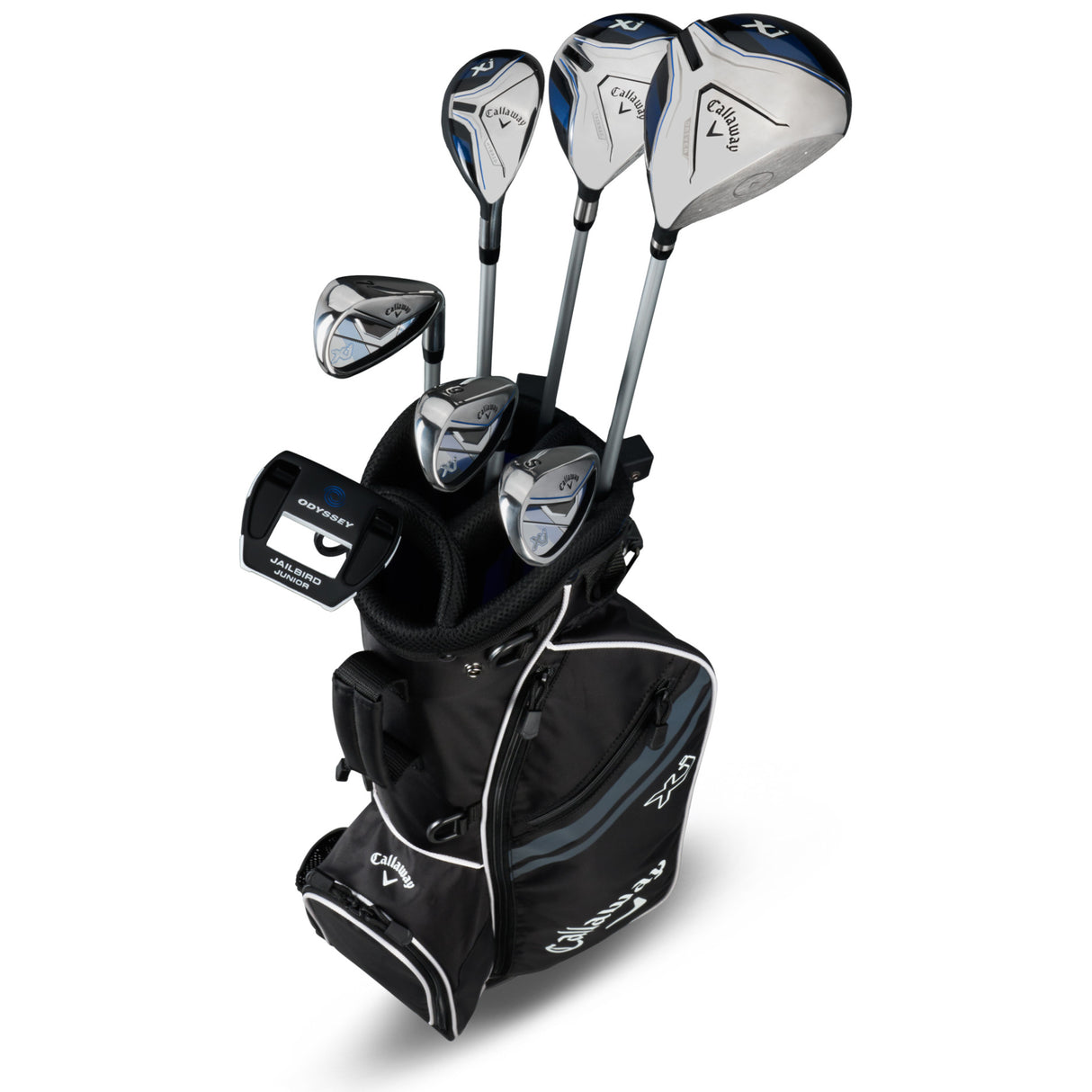 Callaway 2026 Junior Kinder Golfset XJ3 (135 - 155 cm), Farbe Schwarz, Linkshand - Golflaedchen.de