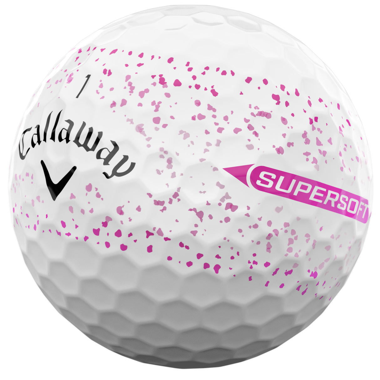 Callaway 2026 SuperSoft 360 Splatter Golfbälle, 12 Stück - Golflaedchen.de