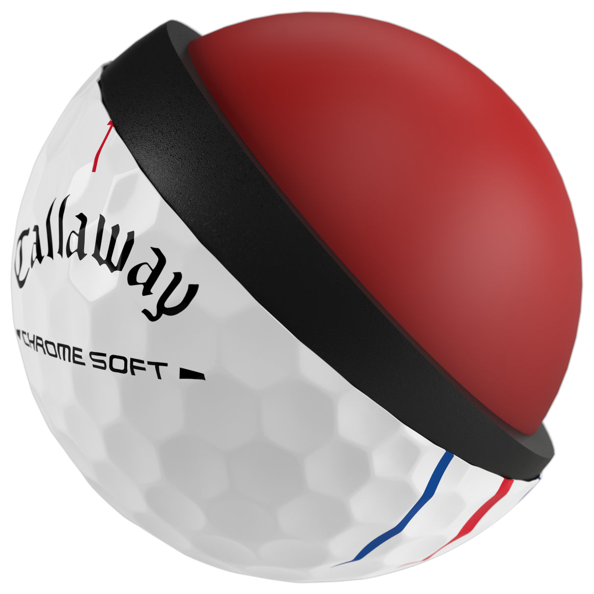 Callaway 2026 Chrome Soft Golfbälle, Triple Track, Weiß, 12 Stück - Golflaedchen.de
