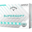 Callaway 2026 Supersoft Bälle, Distressed Stripe, Weiß / Türkis - Golflaedchen.de